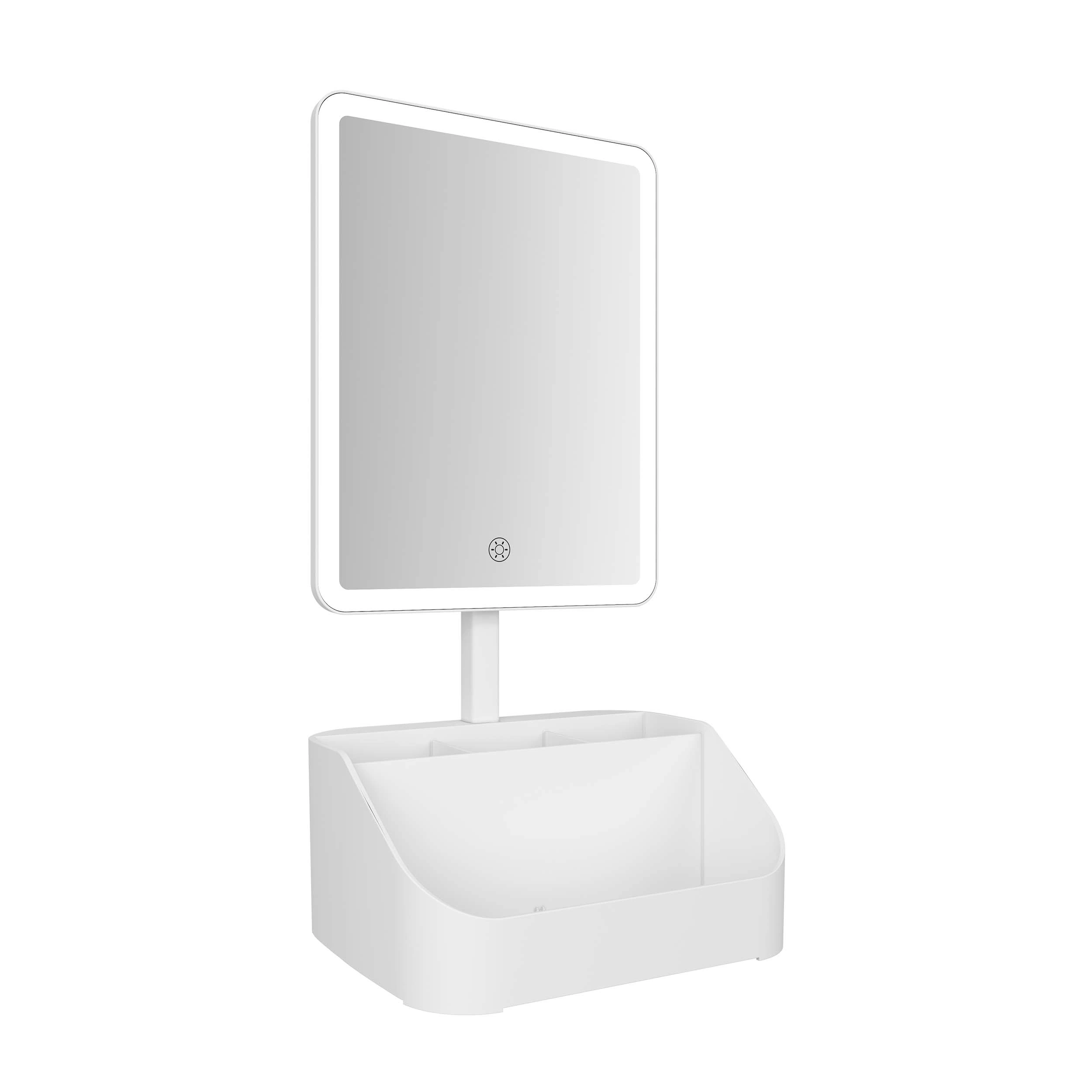 Make-upspiegel met opbergruimte