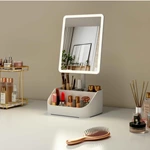 Miroir de maquillage avec rangement