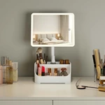 Miroir de maquillage avec rangement