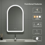Arched LED Bathroom Mirror