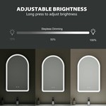 Arched LED Bathroom Mirror