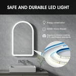 Gebogen LED-badkamerspiegel