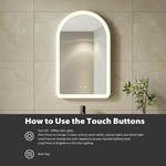 Arched LED Bathroom Mirror
