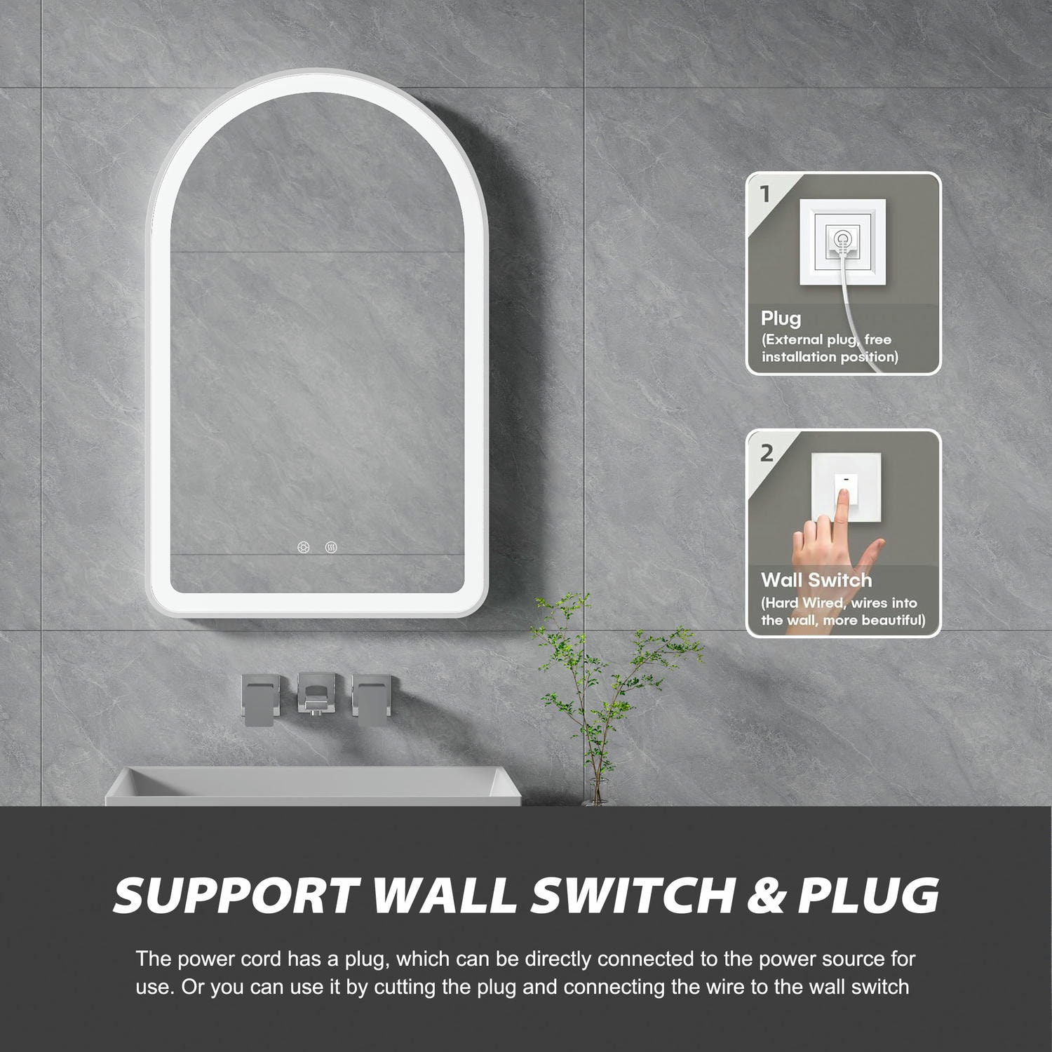 Arched Bathroom Mirror