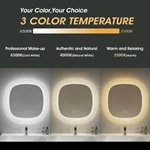 Onregelmatige LED-badkamerspiegel