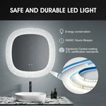Miroir de salle de bain LED irrégulier