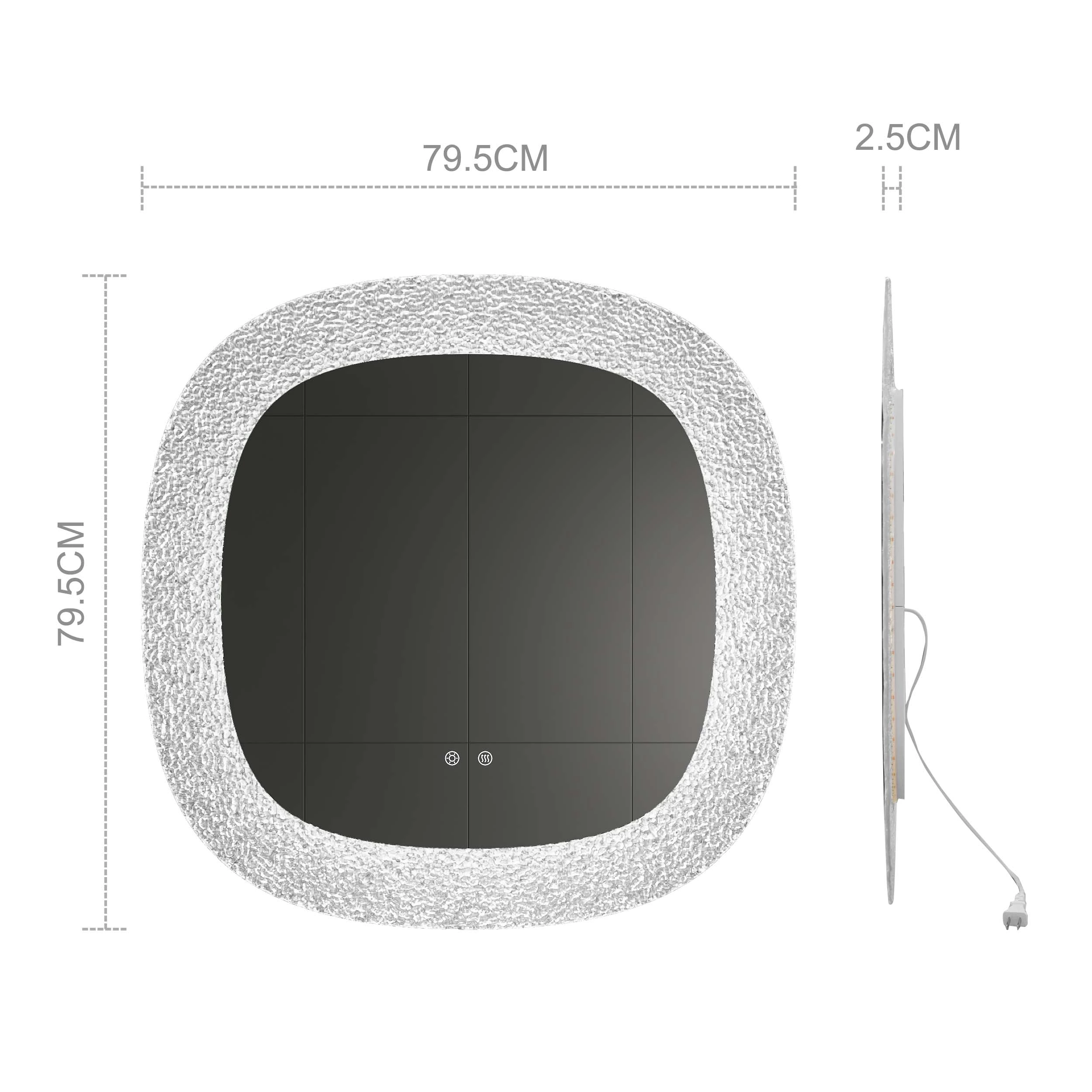Meuble-lavabo de salle de bain avec miroir et éclairage