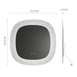 Miroir de salle de bain LED irrégulier