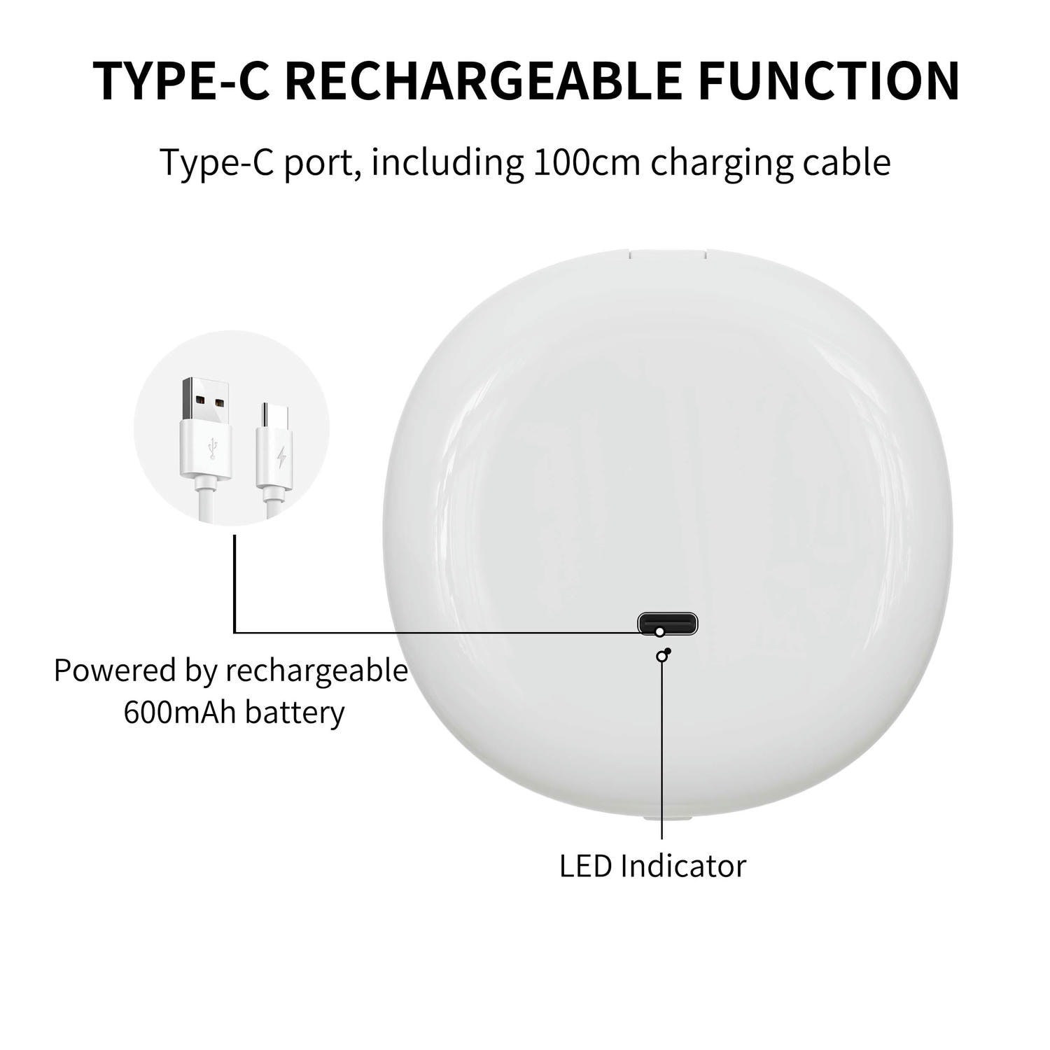 Rechargeable LED Pocket Mirror