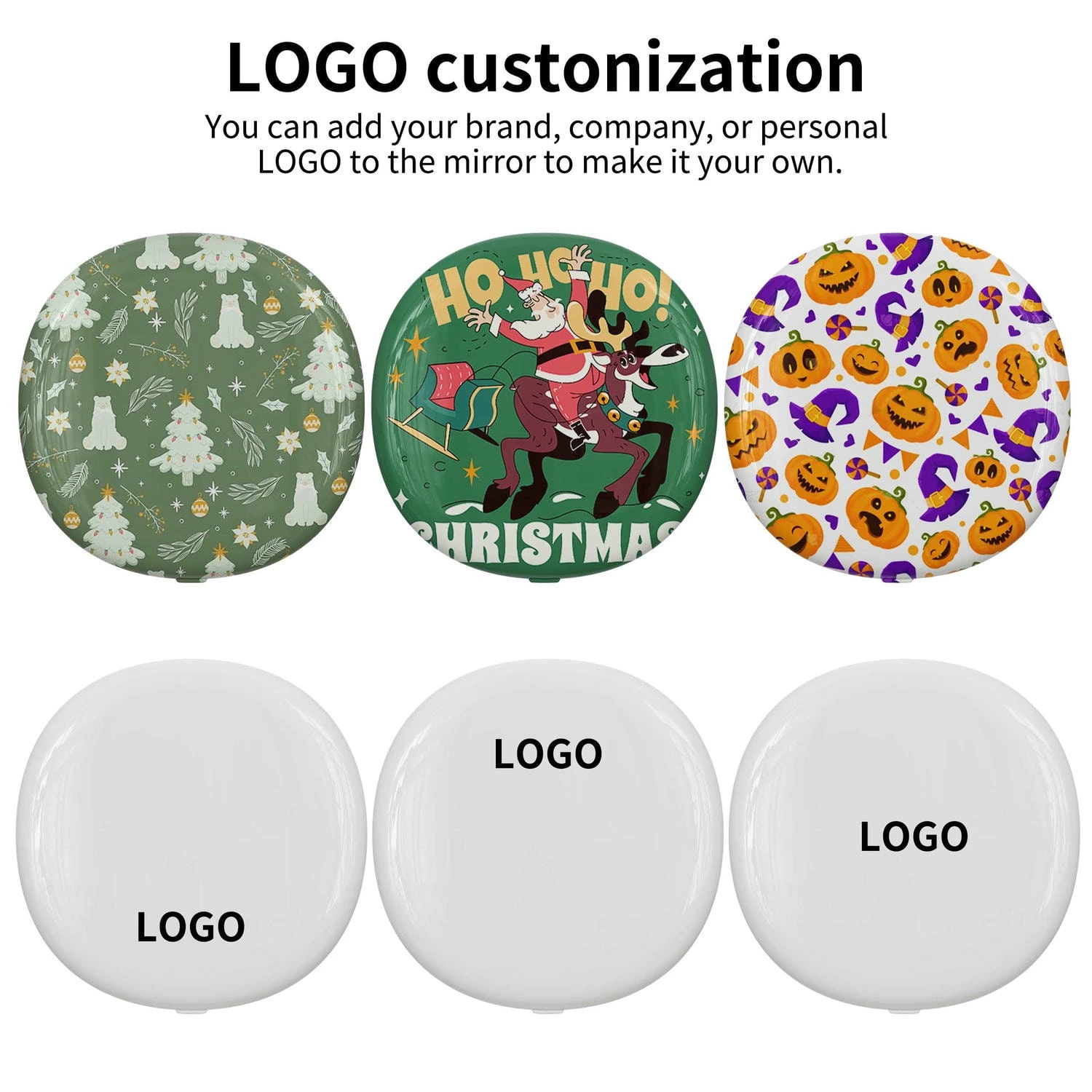 Compacte vergrootspiegel met licht