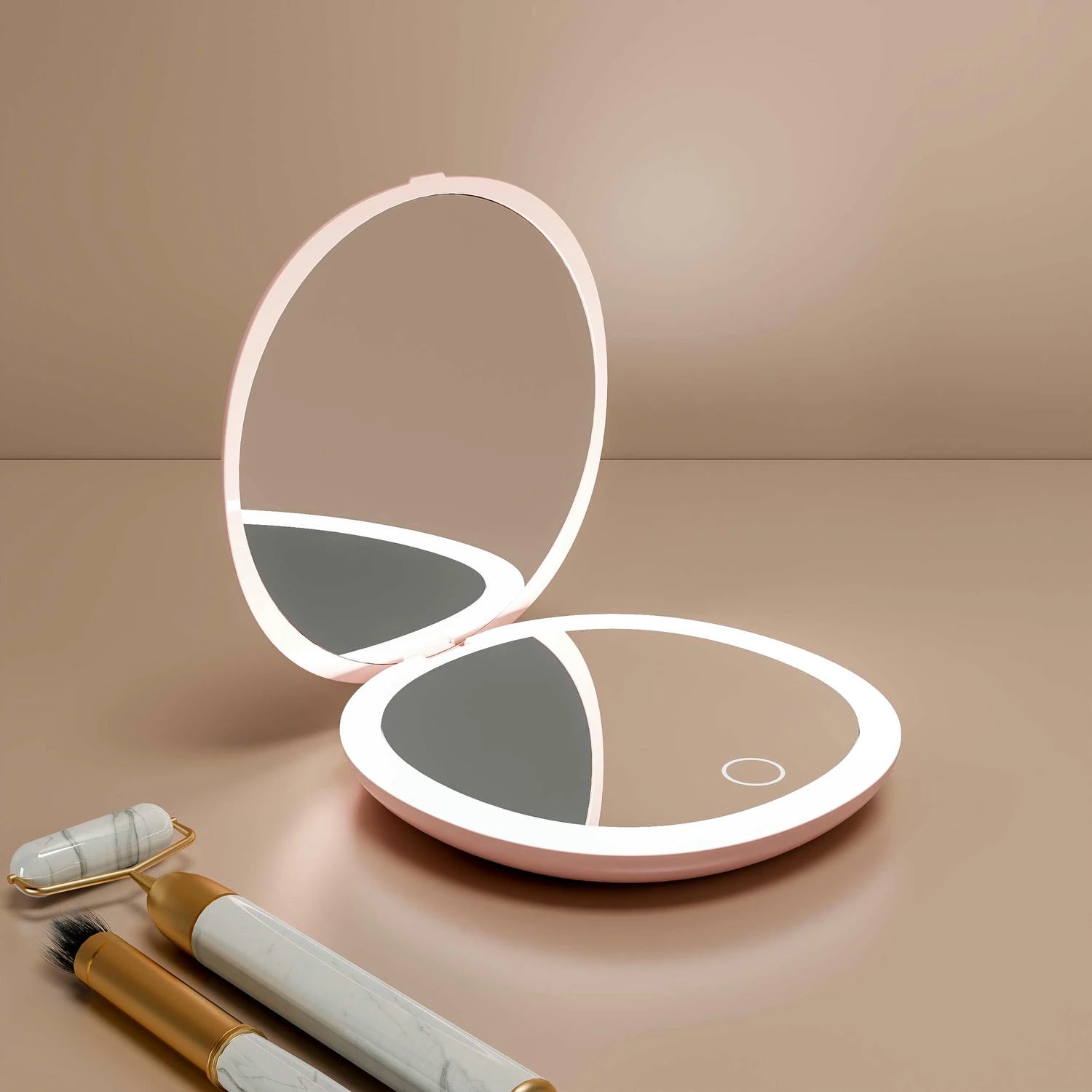 Oplaadbare LED-zakspiegel