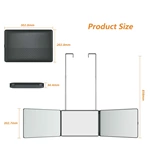 3-wegspiegel voor zelfknippen