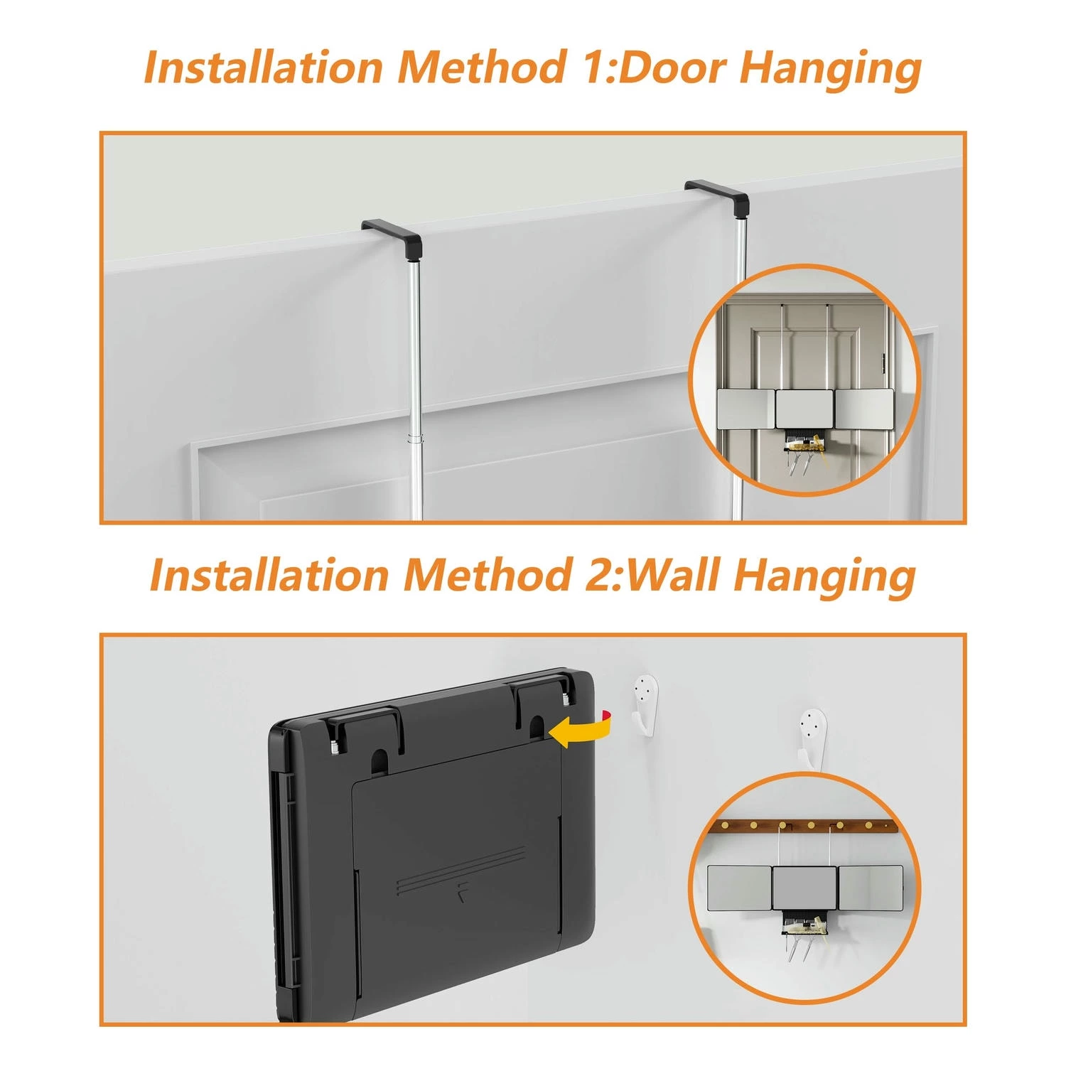 Drievoudige spiegel voor het knippen van haar