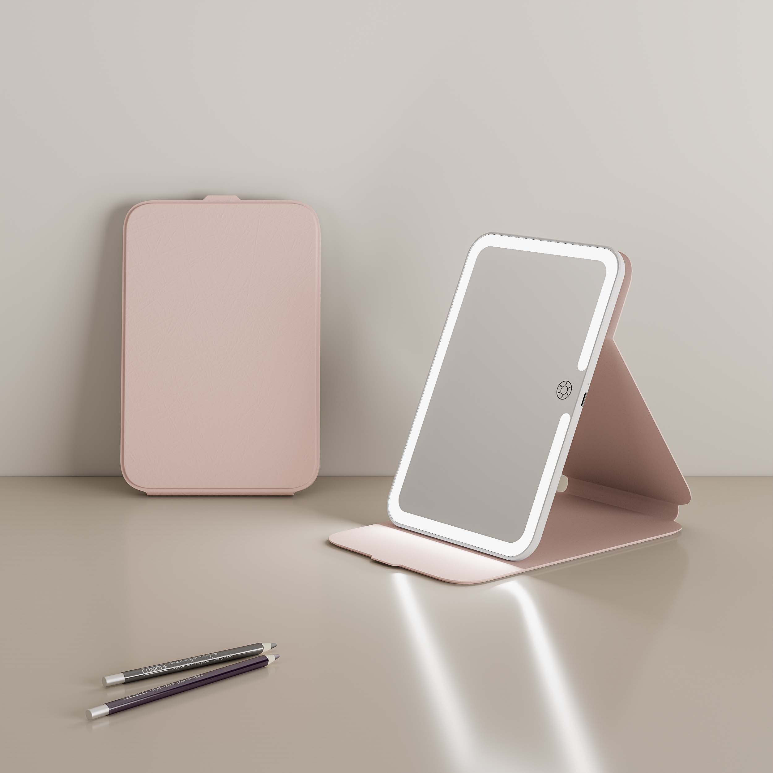 Portable LED Travel Makeup Mirror