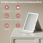 Portable LED Travel Makeup Mirror