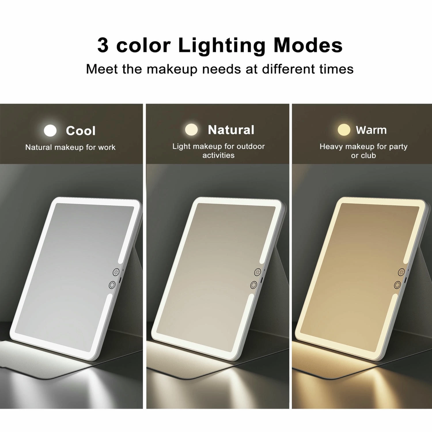 Draagbare make-upspiegel