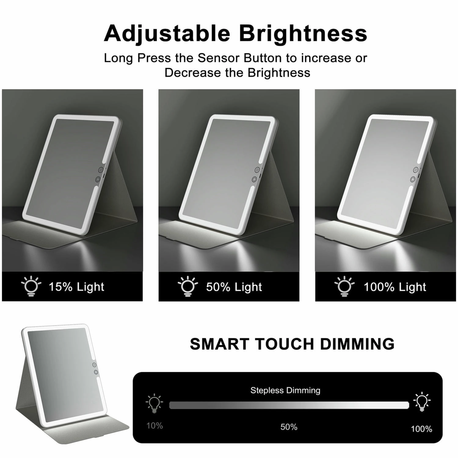 Draagbare make-upspiegel