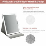 Miroir de maquillage de voyage portable à LED