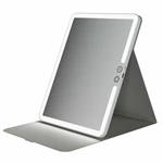Miroir de maquillage de voyage portable à LED