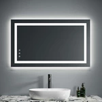 Miroir de salle de bain sans cadre rétroéclairé par LED