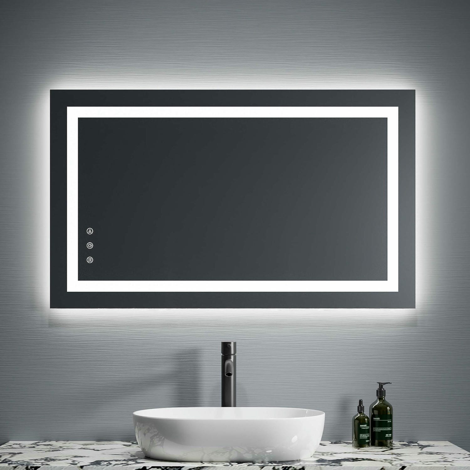 Frameless Backlit Led Bathroom Mirror