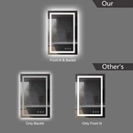 Frameloze LED-badkamerspiegel met achtergrondverlichting