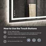 Frameless Backlit Led Bathroom Mirror