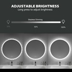Round Irregular LED Bathroom Mirror