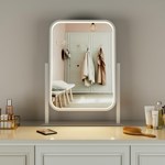 Led Desktop Vanity Mirror With Lights