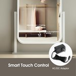 Led Desktop Vanity Mirror With Lights
