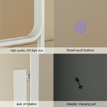 Led Desktop Vanity Mirror With Lights