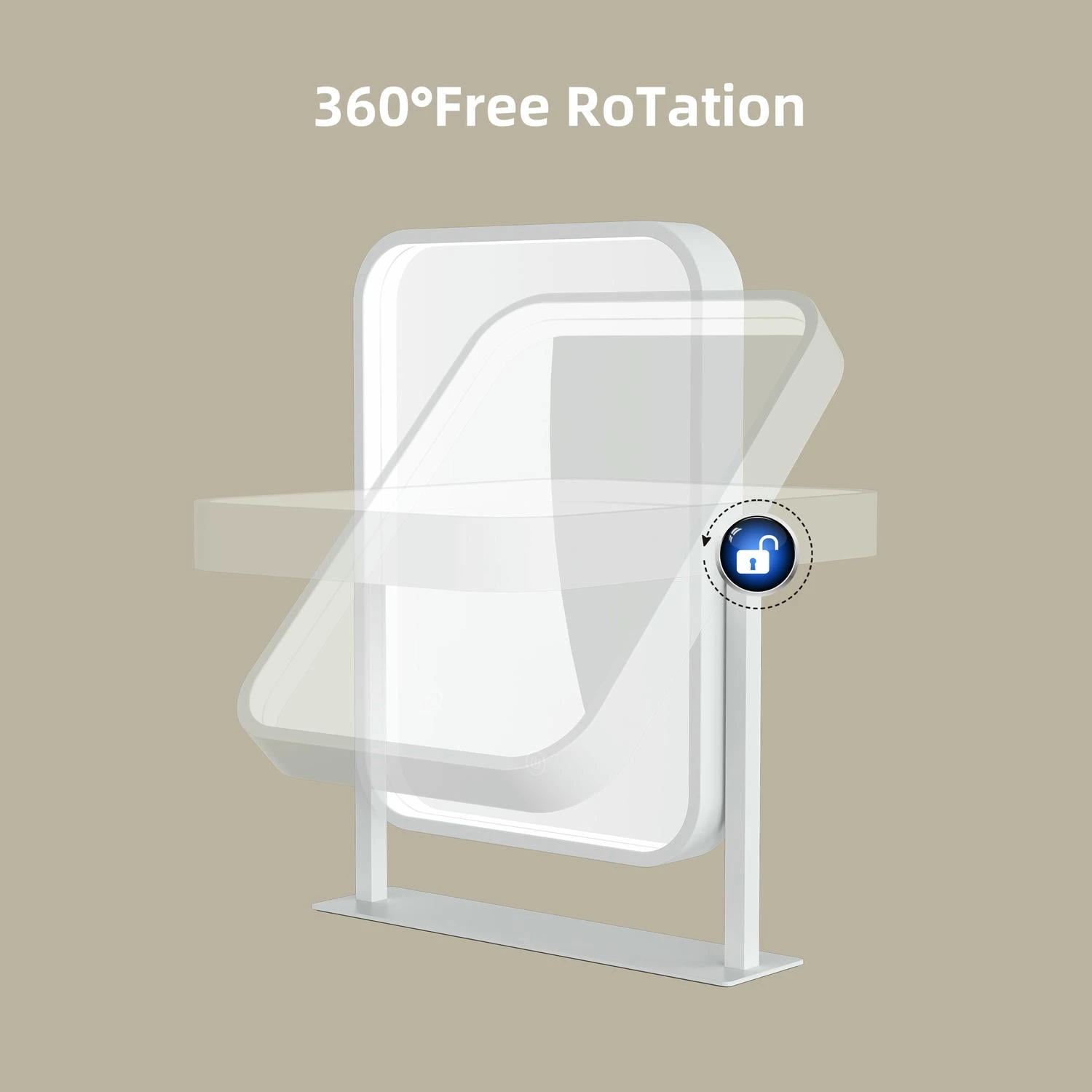 Make-upspiegel met verlichting