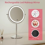 Miroir de courtoisie à double face LED