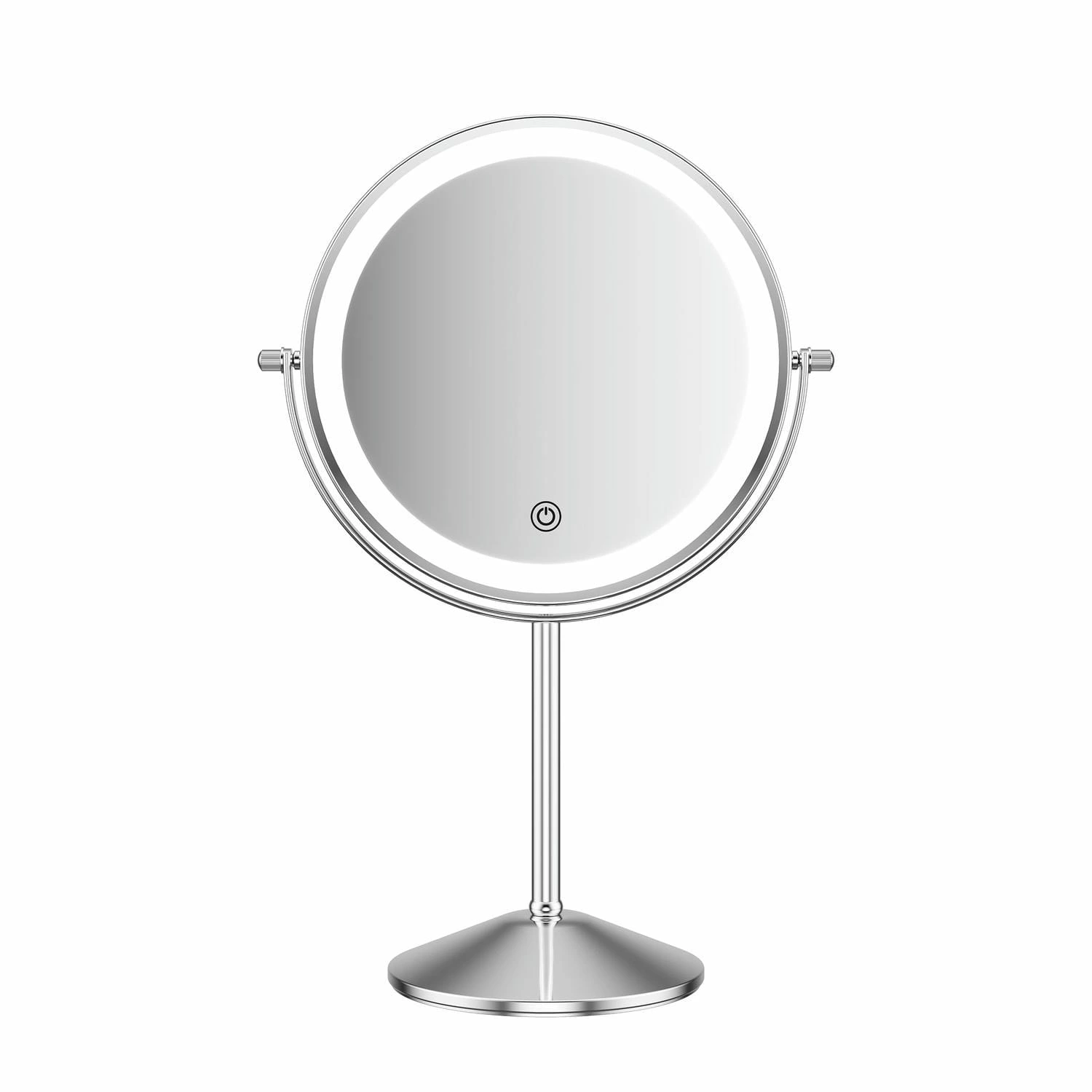 Miroir de courtoisie à double face LED