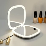 Miroir compact LED rechargeable