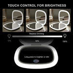 Miroir compact LED rechargeable