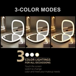 Miroir compact LED rechargeable