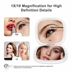 Oplaadbare LED-compacte spiegel