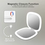 Oplaadbare LED-compacte spiegel