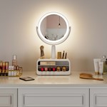 Led Vanity Mirror With Storage
