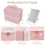 Makeup Bag With LED Mirror