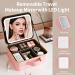 Trousse de maquillage avec miroir LED