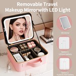 Makeup Bag With LED Mirror