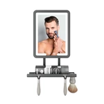 Miroir de rasage chauffant antibuée à LED