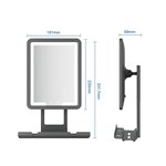 LED Heated Fogless Shaving Mirror