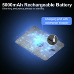 Miroir de rasage chauffant antibuée à LED