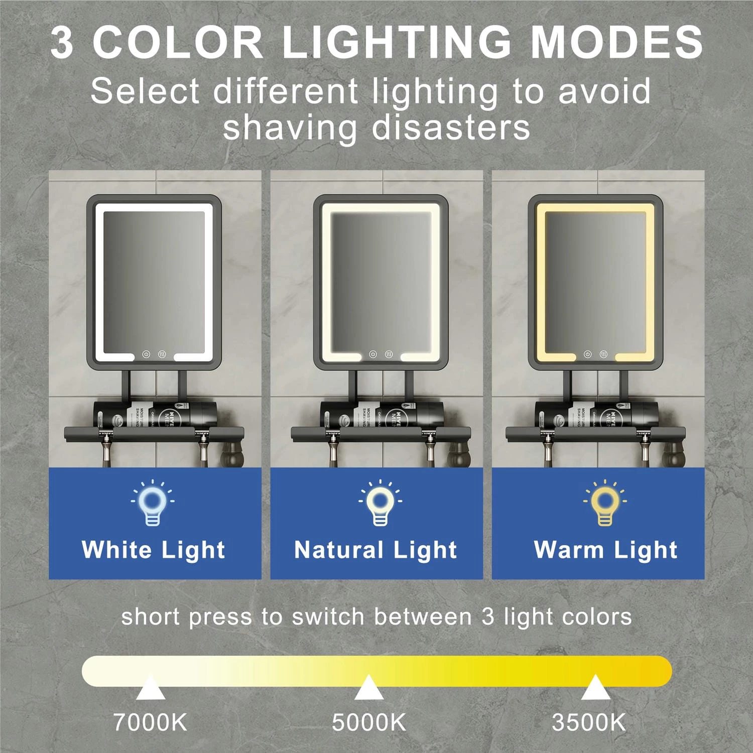 Verwarmde scheerspiegel