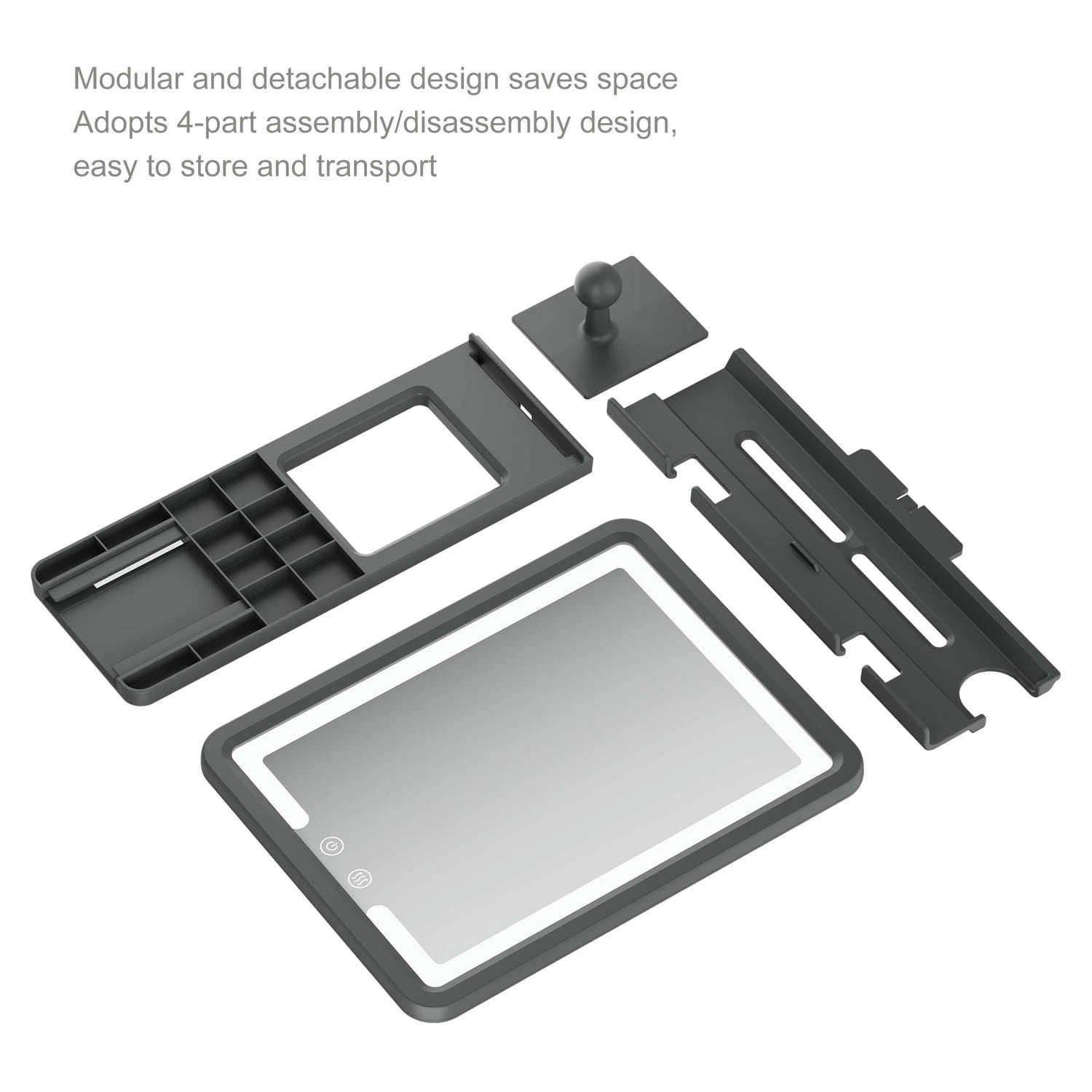 Anti-condens scheerspiegel voor de douche