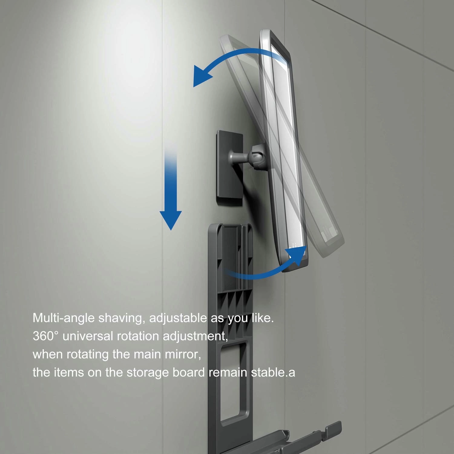 Anti-condens scheerspiegel