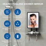 LED Heated Fogless Shaving Mirror